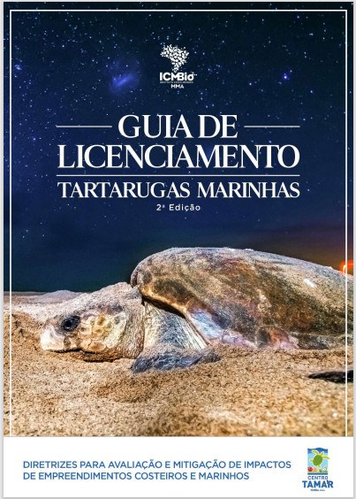 Capa do Guia de Licenciamento - Tartarugas Marinhas 2a Edição