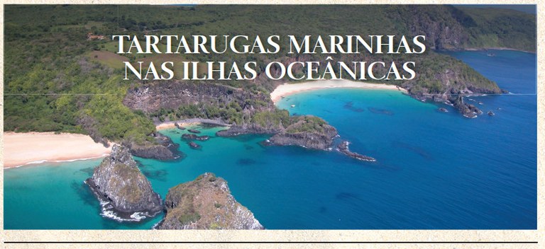 Vista aérea da Ilha de Fernando de Noronha-PE