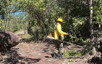 Brigadistas realizam limpeza de 22 km de trilhas históricas no Parque Nacional da Chapada Diamantina