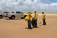 ICMBio une forças no combate às manchas de óleo