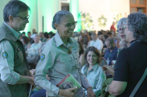 Ministra Marina Silva e Mauro Pires, presidente do ICMBio - Foto: Andre Fontana 