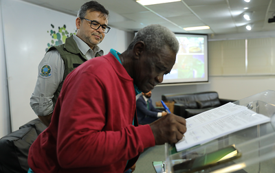 Aluízio dos Santos, liderança histórica do movimento quilombola - Foto: Felipe Rodrigues/ICMBio