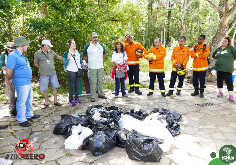 Servidores e parceiros realizaram mutirão de limpeza no Parque