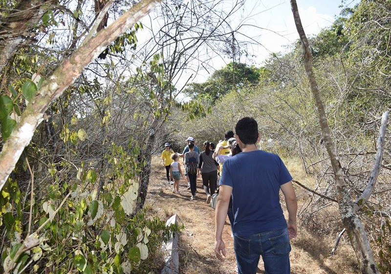 Visitantes no circuito ecológico da trilha. Foto: Acervo ICMBio