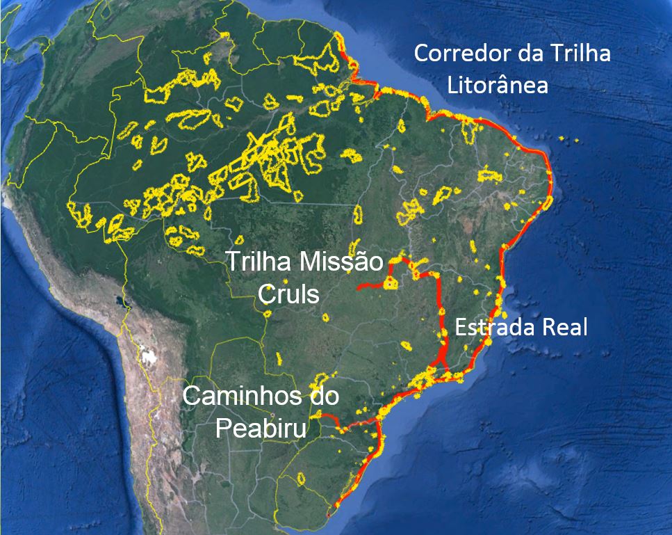 Mapa detalhado da respectiva trilha (Trilha de longo curso GR 30, Portugal).