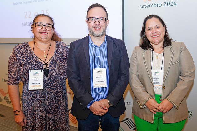 Mônica Silva (SEVIR/IEC), Rodrigo Bueno (USP) e Lívia Caricio (IEC)