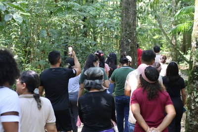 Participantes da trilha ecológica