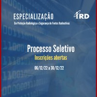 Lato sensu em proteção radiológica e segurança de fontes com inscrições abertas