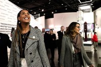 Ministra Anielle Franco e primeira dama Janja visitam o National Museum of African American History and Culture