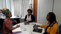 Secretária-executiva Roberta Eugênio recebe diretora de Igualdade Étnico Racial da secretaria de Justiça do Rio Grande do Sul
