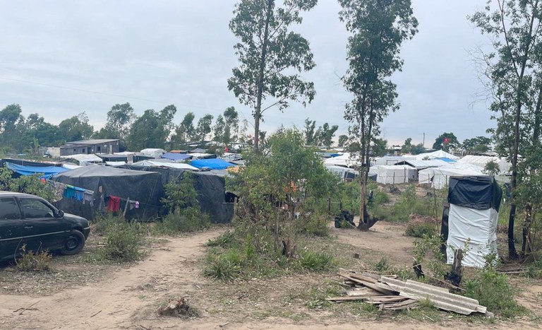 Cadastro de famílias acampadas em Hulha Negra (RS)