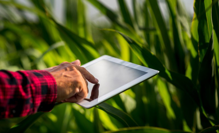 Uso de tablet no campo