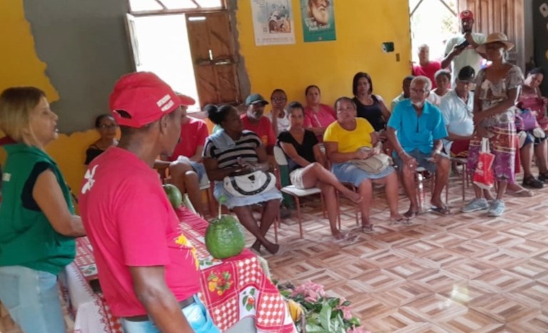 Cadastro de famílias acampadas na Bahia