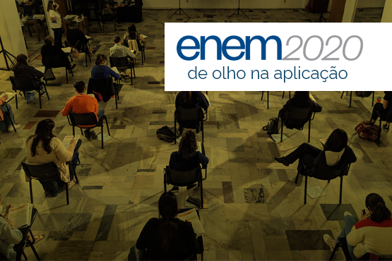 Os participantes da aplicação regular têm até 19h para terminar as provas. São cinco horas e 30 minutos para resolver as 90 questões e fazer a redação. Crédito: Inep