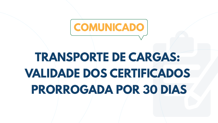 Comunicado: transporte de cargas