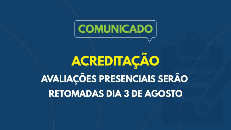 Comunicado: Acreditação