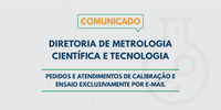 Comunicado: Metrologia Científica