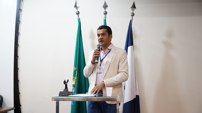 O evento foi mediado pelo pesquisador Thiago Araújo, da Diretoria de Metrologia Científica, Industrial e Tecnológica