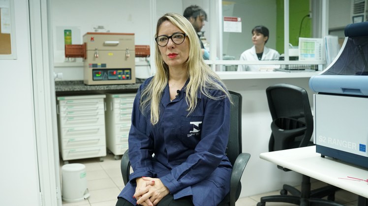 Joyce Rodrigues de Araújo, chefe do Laboratório de Fenômenos de Superfície e Filmes Finos (Lafes) do Inmetro