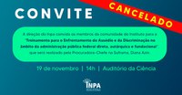 Convite - Treinamento para o Enfrentamento do Assédio e da Discriminação, no âmbito da administração pública federal