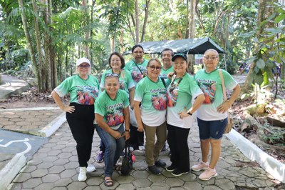 Turma de Geronturismo participando do evento. Foto Igor Souza/ Ascom Inpa.