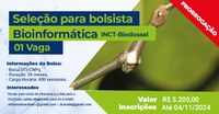 INCT Biodossel prorroga seleção para vaga de Bioinformata