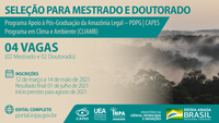 Inscrições prorrogadas para seleção do Programa em Clima e Ambiente