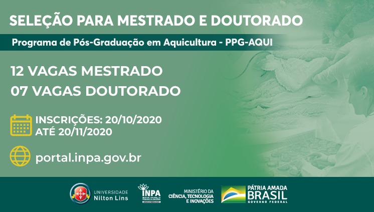 Processo Seletivo 2022.2 – Mestrado e Doutorado - Programa de Pós-Graduação  em Tecnologias Ambientais