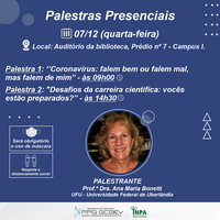 Programa de Pós-Graduação em Genética realiza palestras sobre Coronavírus e Desafios da carreira científica