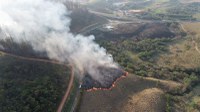 Incêndios atingem campus do INPE em Cachoeira Paulista