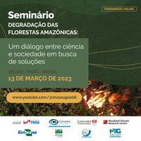 Seminário "Degradação das florestas amazônicas: um diálogo entre ciência e sociedade em busca de soluções"