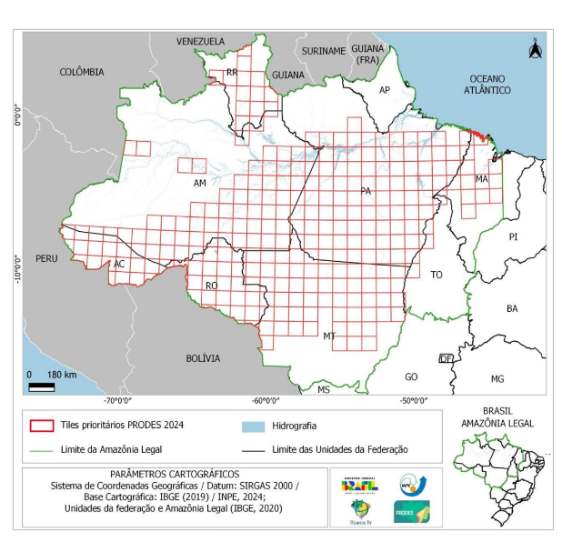 Dados do Prodes apontam redução no desmatamento na Amazônia e no Cerrado brasileiros