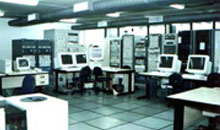 Sala de Controle da Estação mostrando os subsistemas de recepção e de gravação.