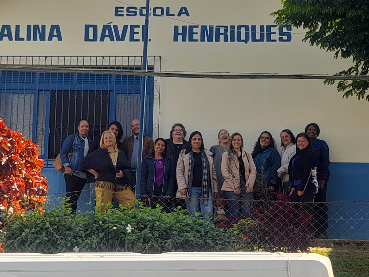 visita a escola em Rio das Flores - RJ