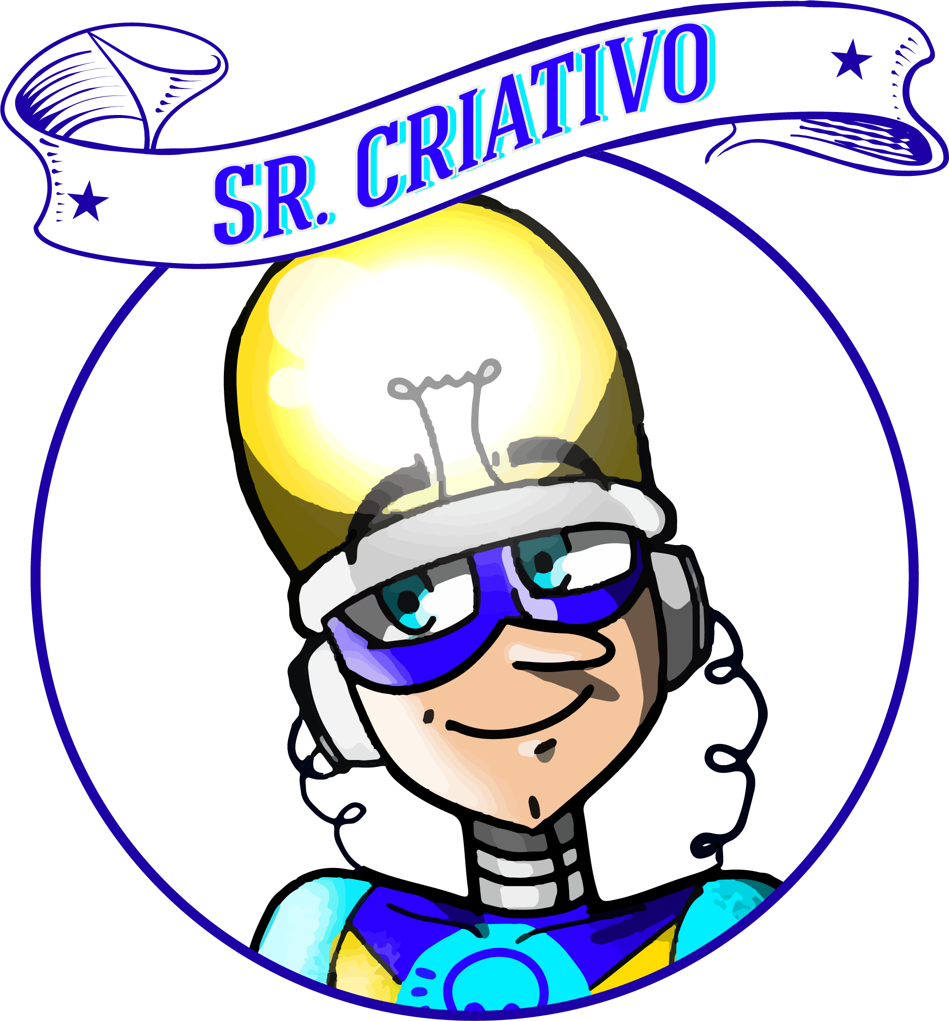 ilustração do personagem "Sr. Criativo"