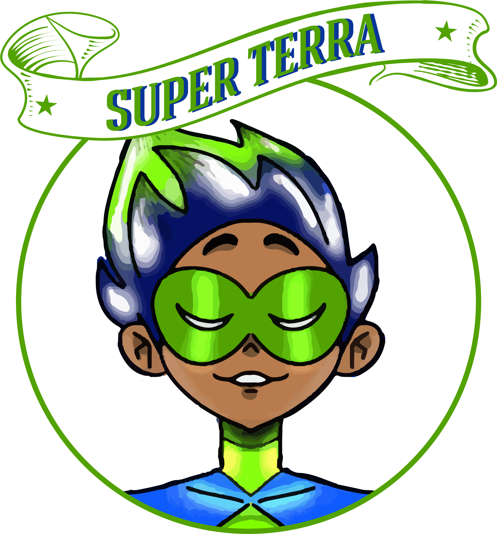 ilustração do personagem "Super Terra"