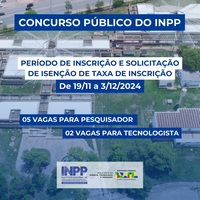 Aberto o período de inscrições para o Concurso Público do INPP