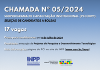 Programa de Capacitação Institucional do INPP abre 5ª Chamada para seleção de candidatos a bolsas