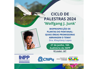 Próxima atividade do  Ciclo de Palestras Wolfgang J. Junk debaterá a bioprospecção de plantas do Pantanal