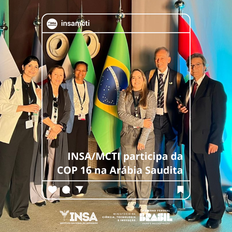 INSA/MCTI participa da COP 16 na Arábia Saudita