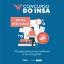 Retificado edital de concurso para Pesquisador e Tecnologista do INSAMCTI