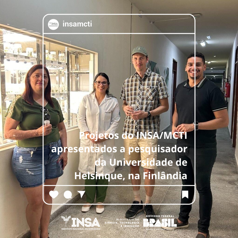 Projetos do INSA/MCTI apresentados a pesquisador da Universidade de Helsinque, na Finlândia