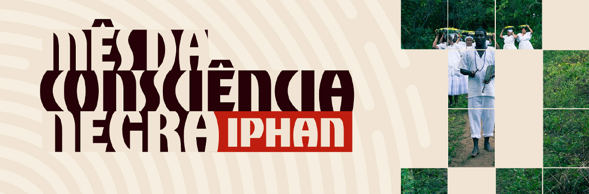 Banner com logo do mês da Consciência Negra no iphan