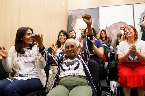 Dona Prazeres, representante das parteiras tradicionais do Brasil. (Foto: Mariana Alves)