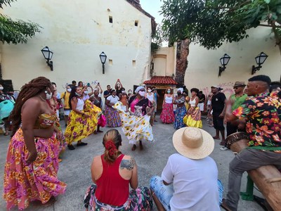 A ação “Capelinha de São Benedito” (Foto: Divulgação).