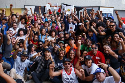 Movimento entrega ao Iphan inventário sobre o Hip Hop no Brasil (Foto: Mariana Alves)