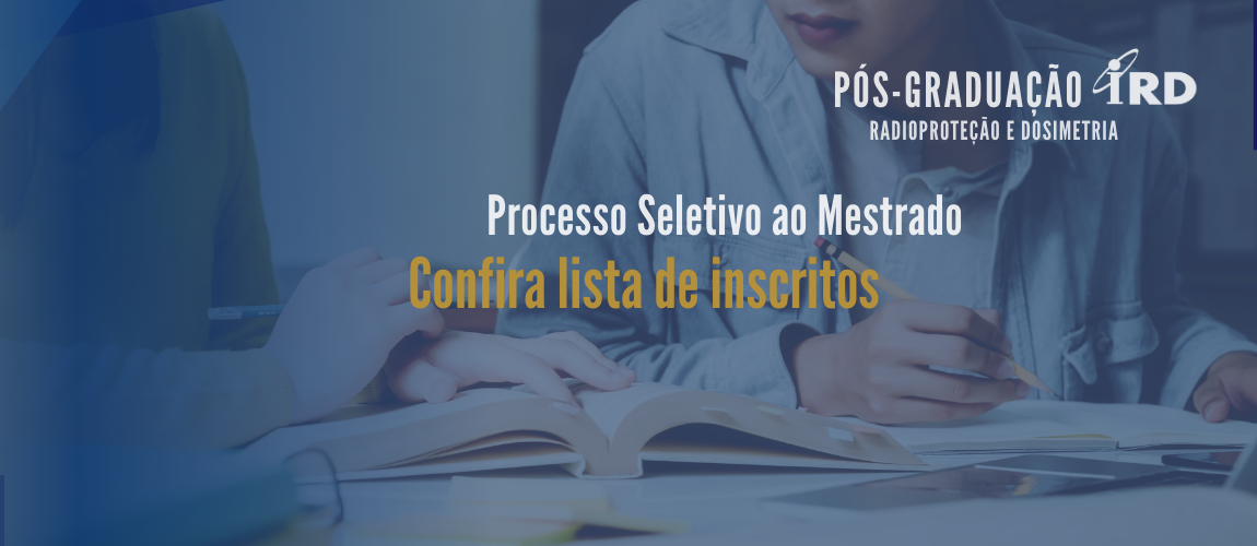 Candidatos inscritos para edital ao mestrado IRD 2024-1