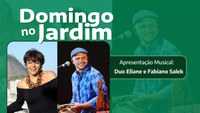 Eliane and Fabiano Salek present the show "Mulher brasileira" at Domingo no Jardim