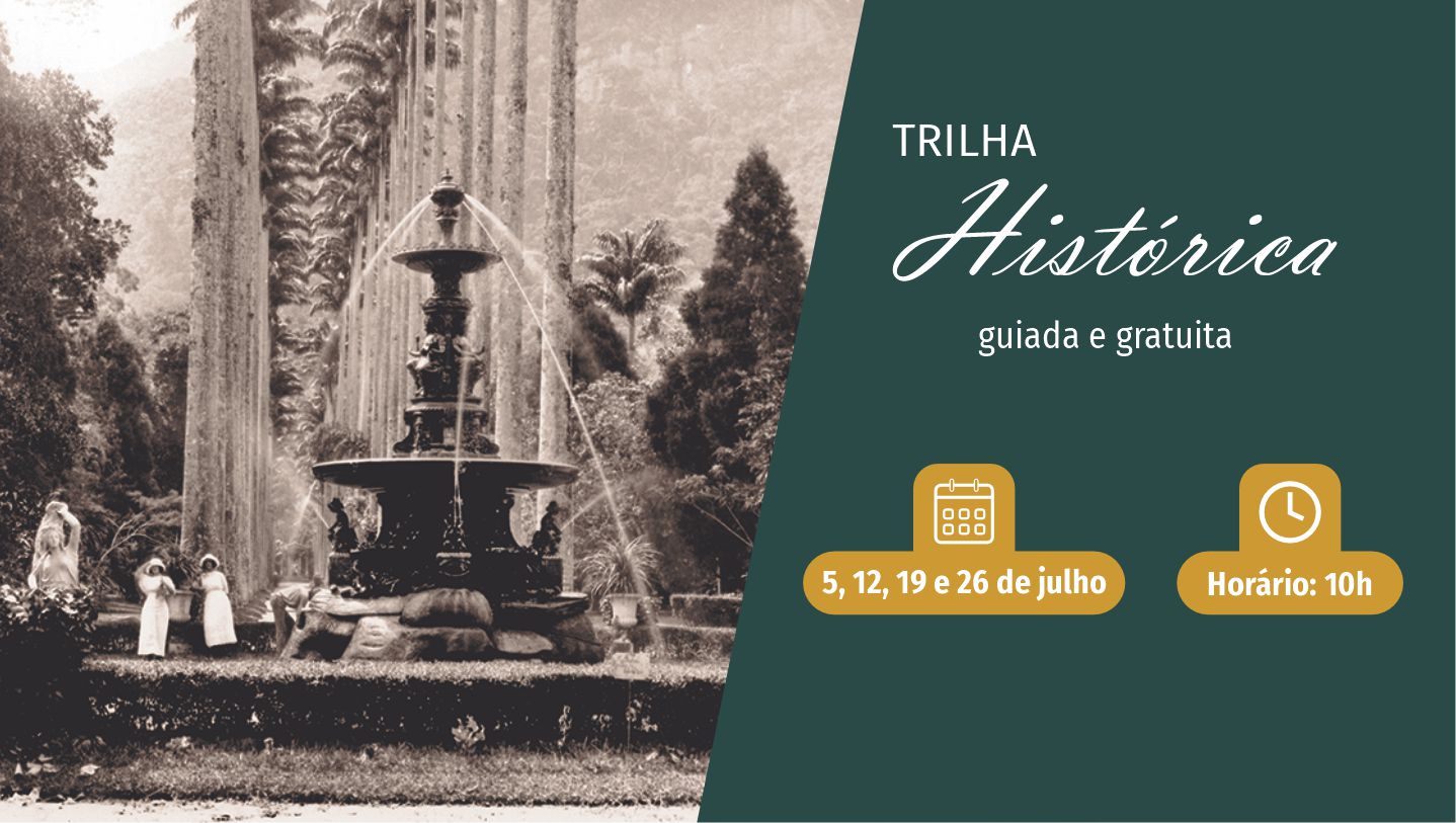 July is the month of the Historical Trail at the Rio de Janeiro Botanical Garden
