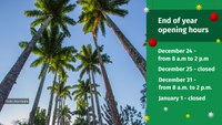 Rio de Janeiro Botanical Garden open on New Year's Eve